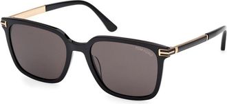 Tom Ford Jochem Zonnebril - Heren - Zonnebrillen - Zwart - 56 MM - Accessoires