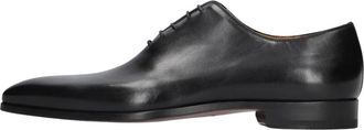 Magnanni Leren Veterschoenen - Heren - Nette schoenen - Zwart - 40 EU - Leer - Schoenen