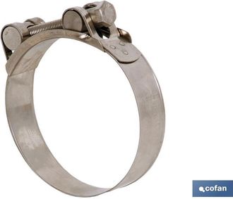 cofan Cofan - Abrazadera Super Inox 304 M 104-112 Venta Unitaria, Abrazadera S&uacute;per Gran Presi&oacute;n - Material: Acero Inoxidable (aisi 304) - Tornillo: Inox A-2