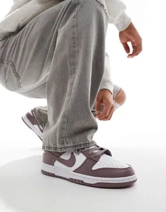 Nike Dunk Low Retro sneakers in taupe and white-Neutral