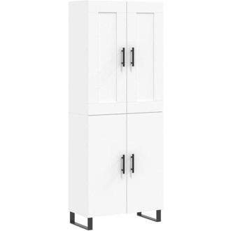 vidaXL Highboard White 69.5x34x180 cm Engineered Wood vidaXL