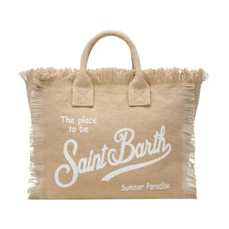MC2 Saint Barth Tote Bags, female, Beige, Size: ONE SIZE Hand Bag With Strap
