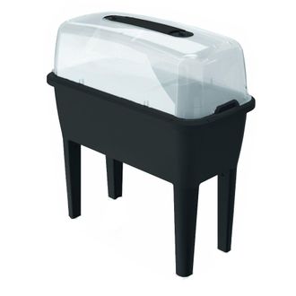 Prosperplast Huerto urbano en polipropileno antracita de 77x38x82cm