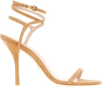 Stuart Weitzman Merinda Sandal - Dames - Sandalen met hakken - Bruin - 39 EU - Leer - Schoenen
