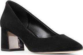 Donald J Pliner Suzette Pointed Toe Pump in Black Suede at Nordstrom Rack, Size 5.5