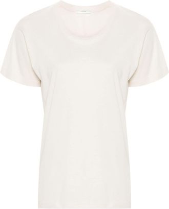 The Row cotton crew-neck T-shirt - women - Cotton - M - Neutrals