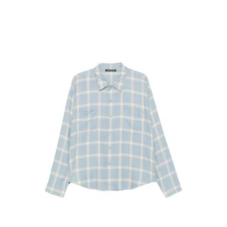 Cole Buxton Check-pattern Stud-embellished Shirt