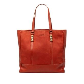 Loewe Pre-owned Velazquez Twist Tote - Dames - Vintage Schoudertas - Rood - ONE Size - Leer - Vintage