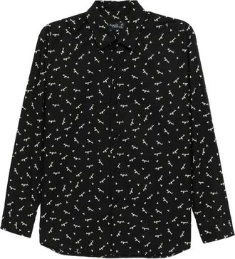 agnès b. Chemise Andy shirt - men - Cotton - 38 - Black