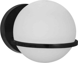 Dainolite 1LT Wall Sconce, MB Finish with White GL