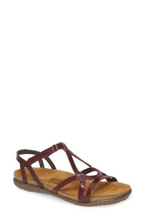 Naot Dorith Sandal in Bordeaux Leather at Nordstrom, Size 10Us