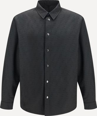 Fendi Camicia in nylon jacquard FF Man 50