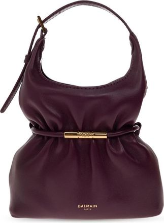 Balmain Sphynx Mini Leren Tas - Dames - Handtassen - Paars - ONE Size - Leer - Tassen