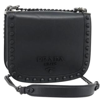 Prada Pre-owned Vintage Schoudertas - Dames - Pre-owned - Zwart - Maat: ONE Size Leer