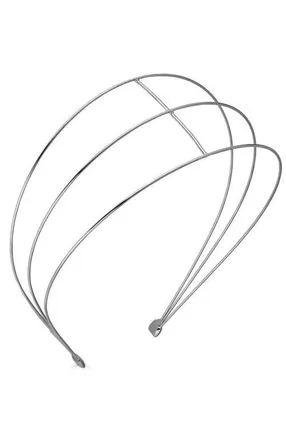 Epona Valley Petite Saint Germaine Headband in Silver at Nordstrom