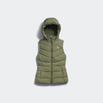 Canada Goose Clair Vest Tonal Disc (Women, Vireo Green, XS)