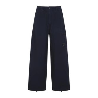 C.P. Company Wide Trousers, male, Blue, Size: XL Cargo Trousers