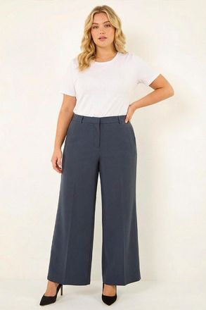 Roman Tailored Wide Leg Stretch Trouser