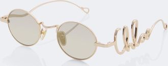 Chlo&eacute; Chlo&eacute; Logo round sunglasses