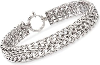 Ross-Simons Sterling Silver Sedusa-Link Bracelet