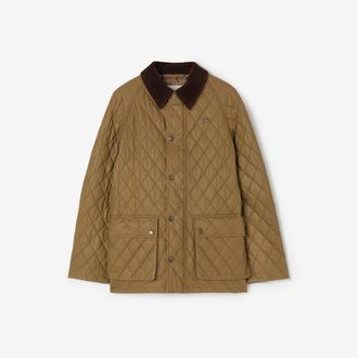 Burberry Quilted Coated Cotton Barn Jacket