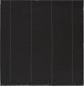 PESERICO Dark Brown Beaded Wool Scarf