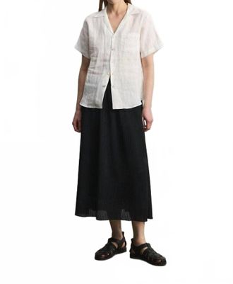 All : Row Leslie Plisse Skirt In Black