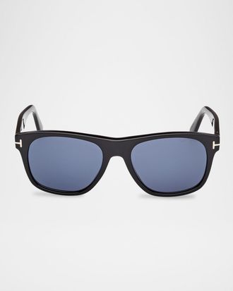 Tom Ford Men & apos;s Marlon-02 Acetate Square Sunglasses