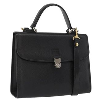 Burberry Pre-owned Vintage Handtas - Dames - Vintage Handtas - Zwart - ONE Size - Leer - Vintage