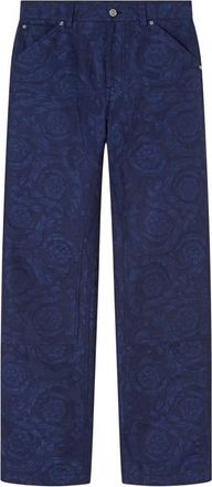Versace Barocco Cotton-Canvas Carpenter Pants, Brand Size 50 (Waist Size 34)