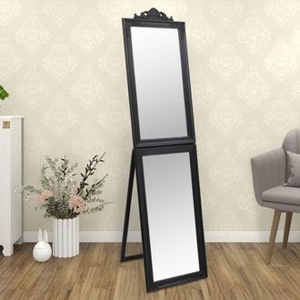 vidaXL Espejo De Pie Negro 45x180 Cm Vidaxl