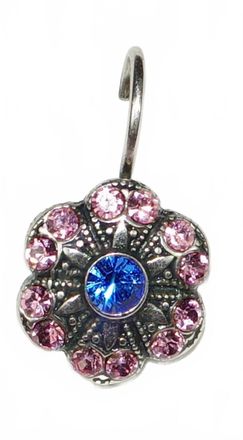Mariana Womens Kiss From A Rose Earrings In Pink, Blue