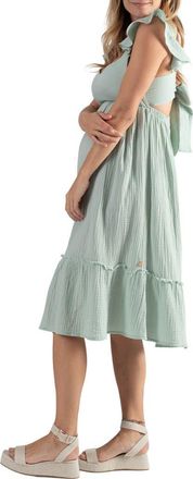 Cache Coeur Melody maternity and nursing dress in Sky at Nordstrom, Size Medium