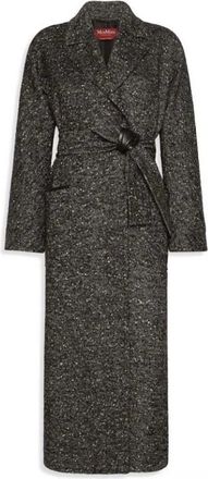 Max Mara Lange wikkeljas - Dames - Mantels - Zwart - Maat: XS Wol