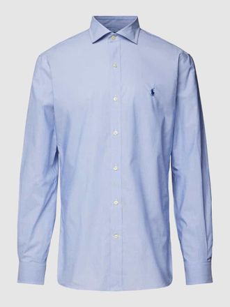 Polo Ralph Lauren Slim Fit Business-Hemd mit Streifenmuster in Bleu, Gr&ouml;&szlig;e 43