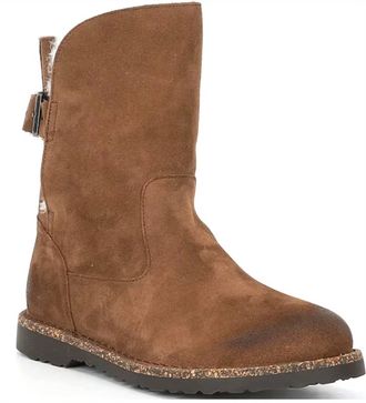 Birkenstock Uppsala Shearling Boot In Dark Tea