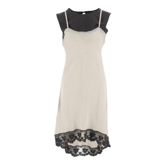 The Garment Zijden slipjurk - Dames - Nachtjurken - Beige - 2XS - Nachtkleding