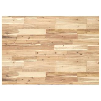 Berkfield Home Table Top Rectangular 80x70x4 cm Solid Wood Acacia in Brown | Size: 80 x 70 x 4 cm