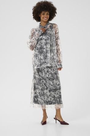 Culture Shirt met lange mouwen CUwilma Shirt met lange mouwen Oversize fit white grey