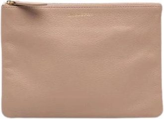 Burberry Pre-owned Leren Clutch - Dames - Vintage Clutch - Beige - ONE Size - Leer - Vintage