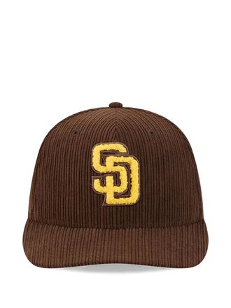 New Era corduroy appliqu&eacute; hat - unisex - Fabric - 7 3/4 - Brown