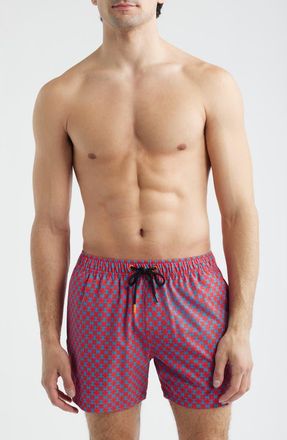 Save The Duck Ademir Swim Trunks in Geometrical Flowers at Nordstrom, Size Xx-Large