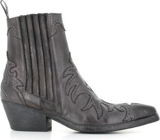 Sartore Texano Boot - Dames - Cowboylaarzen - Grijs - 37 EU - Leer - Schoenen