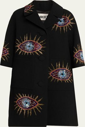 Libertine - Libertine Nazar Embellished Short-Sleeve Coat