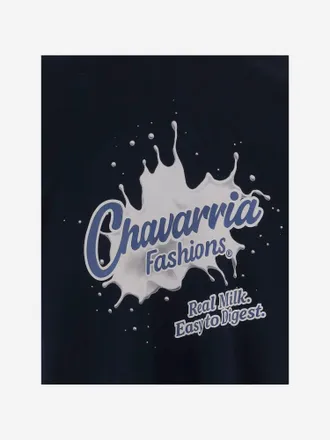 Willy Chavarria Graphic-Print Cotton T-Shirt - Black