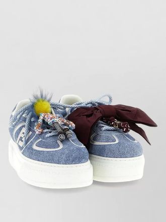 Fendi leather fendi match low-top sneakers