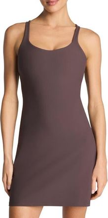 Spanx SPANXShape BoostUp Strappy Back Dress in Dark Cacao at Nordstrom, Size X-Large