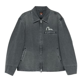 Evisu Ej Distressed Effect Zip Jacket - Jackets - Hombre - Gris - XL