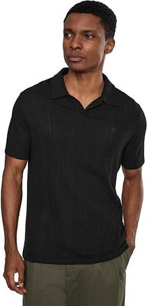 John Varvatos Leonardo Polo K7267s26 Mens T Shirt Black : 2XL, Cotton/Elastane