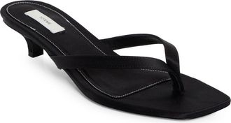 Toteme Kitten Heel Flip Flop in Black at Nordstrom, Size 10Us